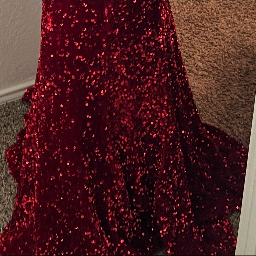 Red Atiana’s Botique Prom Dress - Picture 9 of 9
